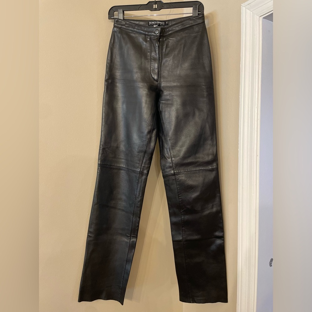 Vintage 100% leather pants